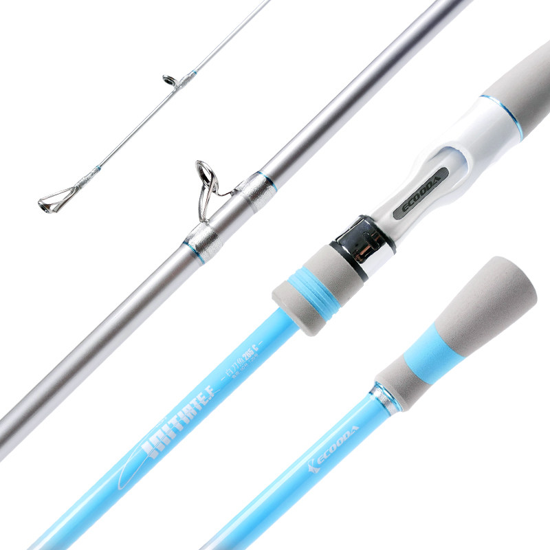 Ikuda white saury with fishing rod fishing rod 2 35 m-2 95 m Luya rod solid fishing rod straight gun handle