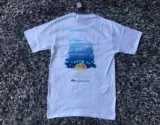 Stussy Футболка Horizon Sunset Beach Кокосовое дерево с коротким рукавом