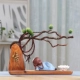 Sáng tạo Trung Quốc phong cách tím cát nhỏ tu sĩ trà trang trí thú cưng Zen phong hóa gỗ văn phòng phòng trà thủ công phụ kiện nhà trang trí nhà cửa