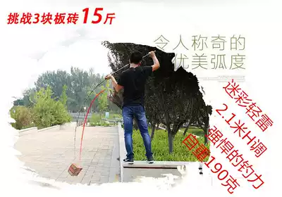 18 camouflage light thunder rod thunder strong rod H-tune 2 1 meter black rod anchor torpedo strong sea fishing Luya rod set