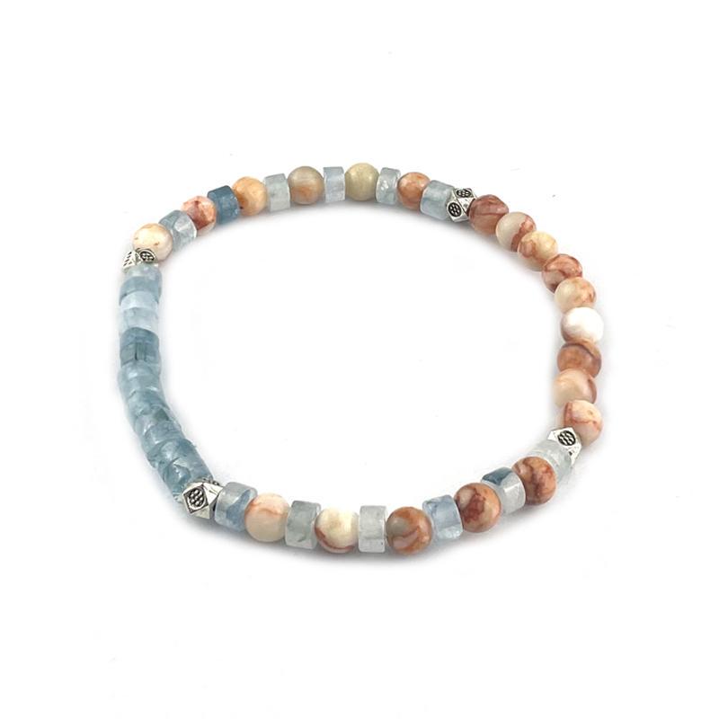 Newrestrict Sunset Orange Sea Original Design Bracelet for Men and Women, Accessible Luxury Jewelry, High-End Accessories for Couples