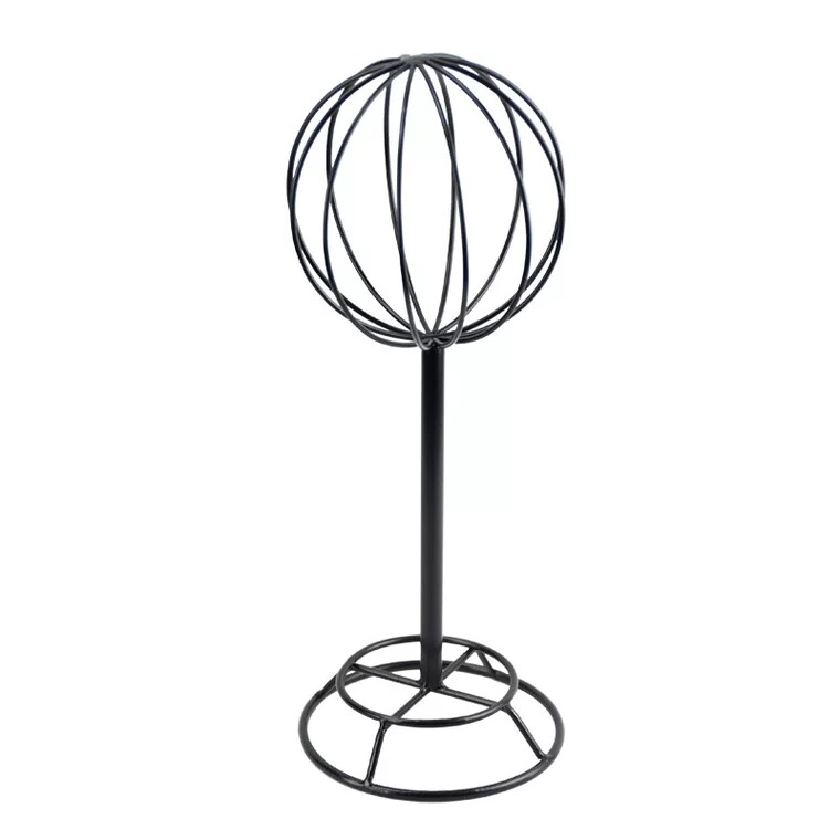 Cloakroom European-style wrought iron display shelf bracket clothing store hat display rack hat simple display rack spherical wardrobe