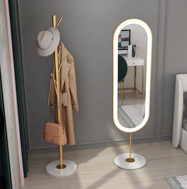 Full-body floor-to-ground LED mirror Norius in wind-dressing mirror simple home landing mirror red girl audition mirror