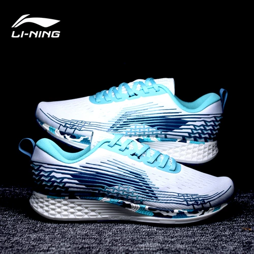 Li Ning, дышащие черные амортизирующие легкие демисезонные беговые кроссовки