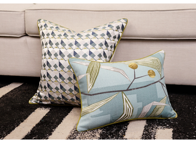 Đệm Nữ hoàng Sofa Gối Phong cách Bắc Âu Nhỏ Gối tươi Phòng khách Phòng ngủ Giường ngủ Gối nhỏ - Trở lại đệm / Bolsters gối vuông tựa lưng