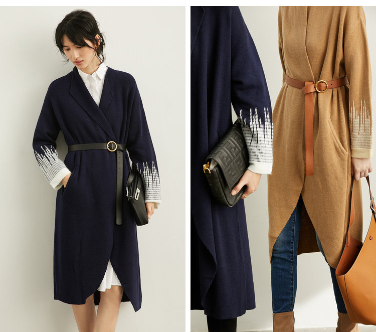 Шерстяной кардиган, демисезонная куртка, накидка, свитер, 2019 