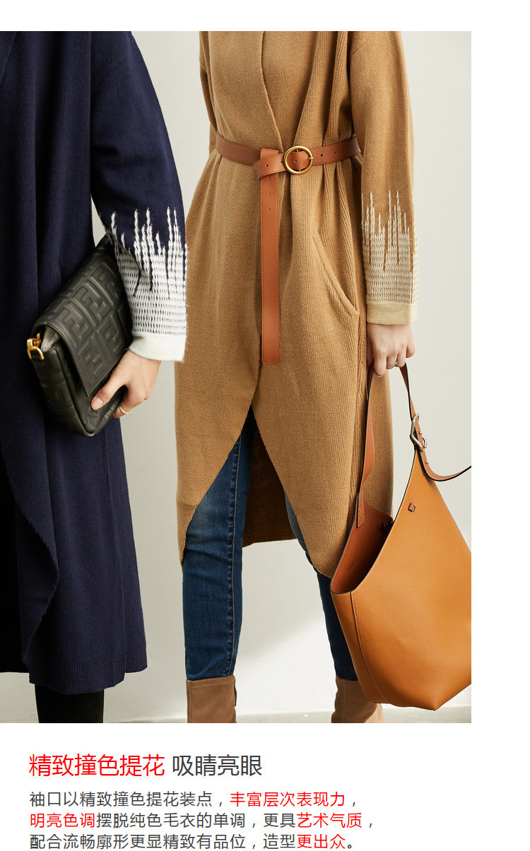 Шерстяной кардиган, демисезонная куртка, накидка, свитер, 2019 