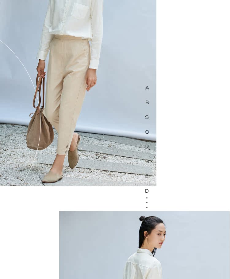[Tối giản phương Đông] 2018 xuân mới cổ áo sơ mi vuông cổ vuông màu cotton nữ sinh và áo sơ mi dài tay lanh các kiểu áo sơ mi sọc nữ đẹp