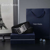 Calyn Kedzz belt men genuine leather automatic buckle minimalist business casual cow leather pants belt tide cards