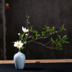 Jingdezhen Trung Quốc phong cách Nhật Bản bàn trà cắm hoa phòng trà nhỏ bình cắm hoa cắm hoa sắp xếp gốm cổ điển Zen trang trí - Vase / Bồn hoa & Kệ giỏ sắt treo chậu hoa ban công Vase / Bồn hoa & Kệ