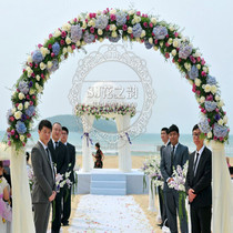 Hydrangea Rose Flower Arch Wedding Wedding Service Shanghai Express Urban Distribution Installation