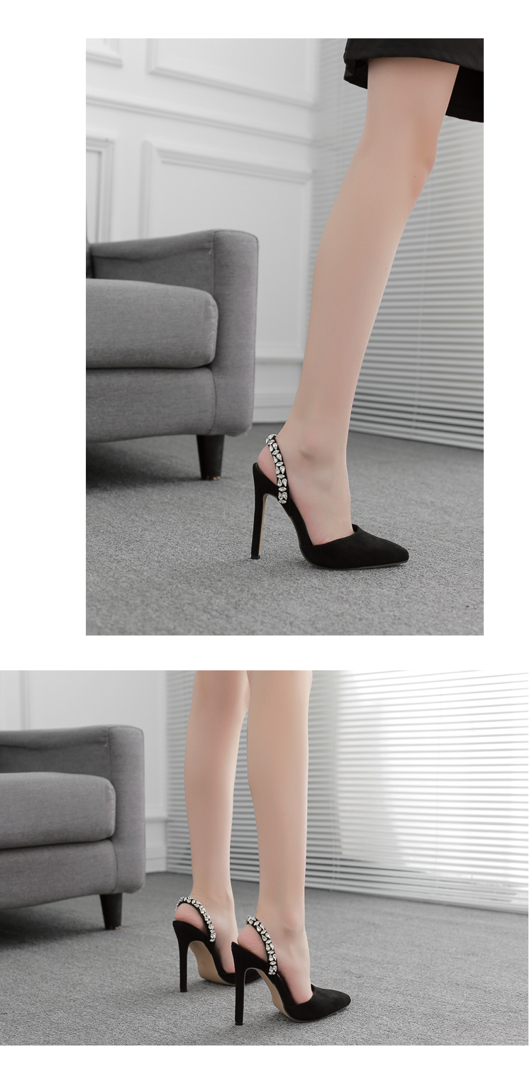 F8541 850K GIÀY CAO GÓT NỮ GUATDU SEXY GẮN ĐÁ MŨI NHỌN MÙA HÈ GIÀY DÉP NỮ G03 SẢN PHẨM MỚI