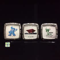 2010 Shanghai World Expo Commemorative silver badge set with original box certificate issued by China Gold Coin Corporation