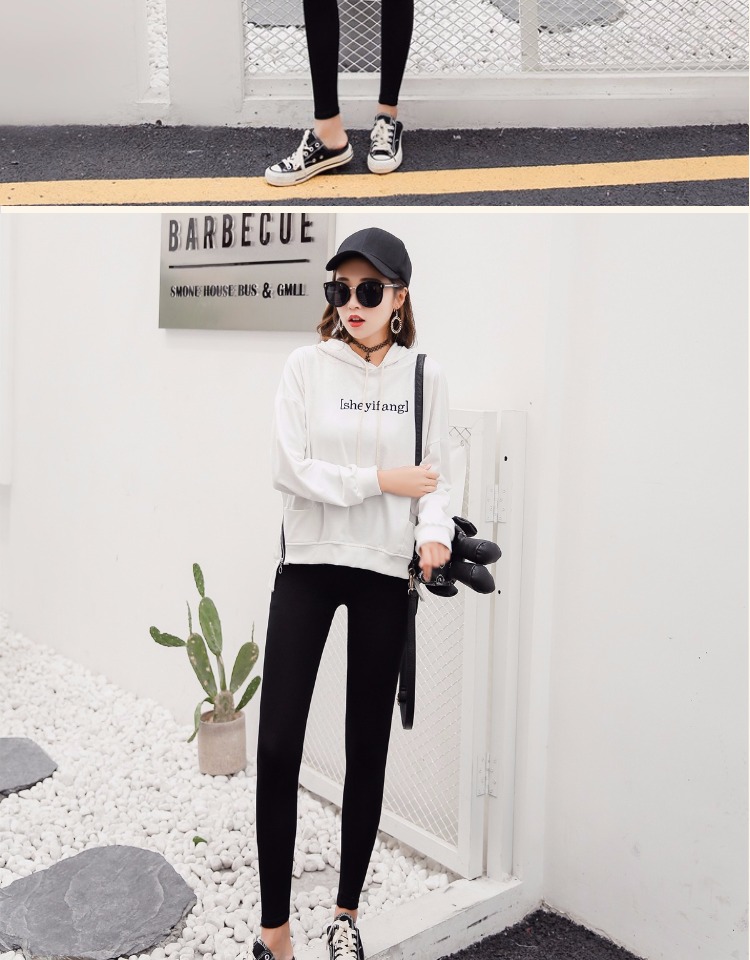 Mặc quần legging nữ mùa đông cộng với quần nhung ấm cỡ lớn chất béo mm co giãn mỏng mảnh quần bó quần áo thể thao nữ
