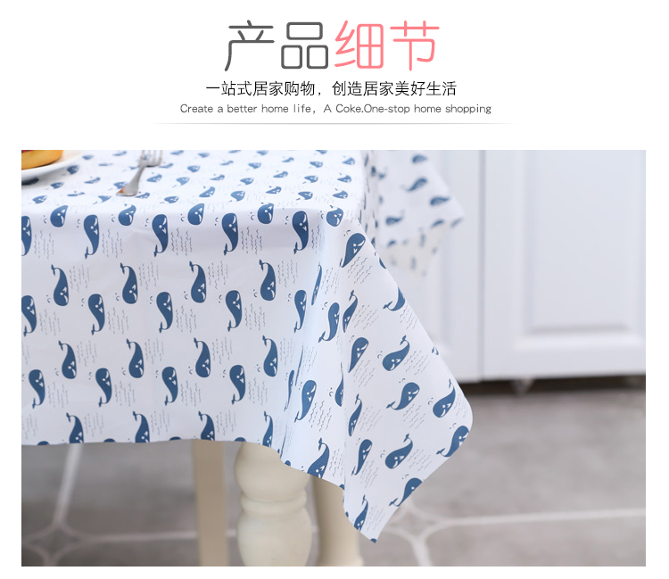 Bắc âu khăn trải bàn chống thấm nước chống bỏng dầu-miễn phí dùng một lần ins gió nhựa vải bảng vải cotton linen nhỏ tươi bàn cà phê mat mẫu khăn trải bàn