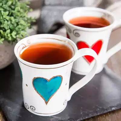British imported bone china water Cup dunoon creative gift mug 520 couple Cup coffee mug 210ml