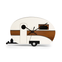 New Zealand imported wall clock Original Ruimu caravan shape quartz movement creative design Home decoration wall clock