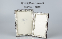 Italy imported silver photo frame Sterling silver handmade bamboo pattern creative design Birthday gift collection photo frame