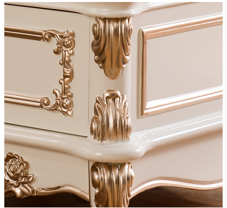 Khu rừng đẹp góc Pháp bàn cà phê nhỏ phòng khách bằng đá cẩm thạch vuông vuông Ghế sofa trắng châu Âu 135 - Bàn trà mẫu bàn ghế phòng khách
