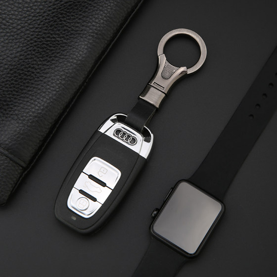 Car key chain car key chain buckle anti-lost rope personalized creative Volkswagen car horseshoe buckle leather pendant for men