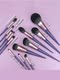 Anti-Aging Purple Grape 13-Piece Makeup Brush Set, Ultra-Soft Entry-Level Professional-Grade Affordable Portable Brush Set, Complete Set