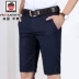AEMAPE Quần short thông thường của Apple Tencel Mùa hè dành cho nam giới kinh doanh mỏng manh Quần dài 5 phút - Quần short quan jean nam Quần short