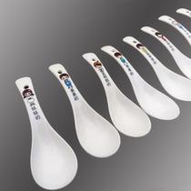 Customize a sub-rice spoon lettering cartoon ceramic spoon to change the character and special spoon name Spoon Soup Spoon