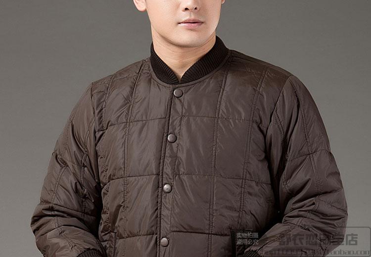 Quần áo mùa đông nam trung niên xuống đồ lót cotton cha trung niên để tăng áo khoác béo mặc áo khoác cotton nam quan ao big size