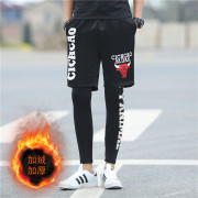 Chạy mens quần quần short bộ xà cạp triều quần thể thao mùa thu và mùa đông hip-hop cùng hai mảnh quần nam giới.