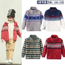 Japanese factory OEM Uniqlo K childrens wear polar fleece autumn and winter coat thin velvet jacket fleece small cotton-padded clothes