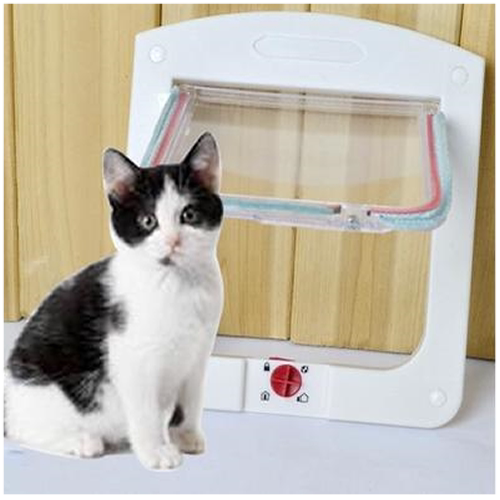 PP plastic material Four setting methods Cat door Puppy hole Pet daily necessities