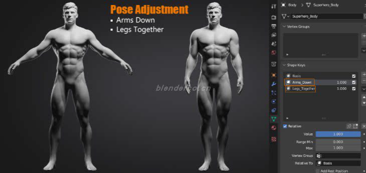 超级英雄基础网格Superhero Basemesh V2