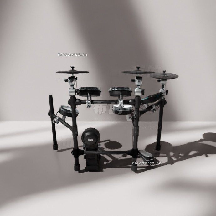 blender努克斯 DM7X 电鼓模型_blender布的116