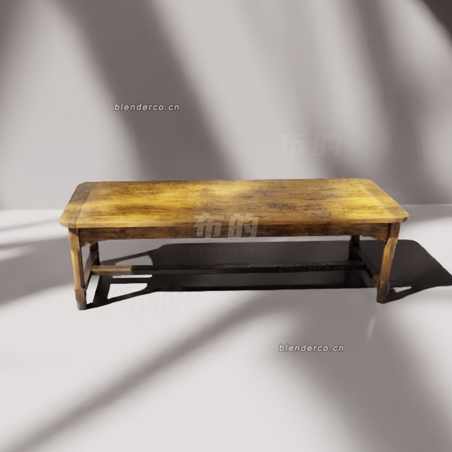 blender长桌模型_blender布的245