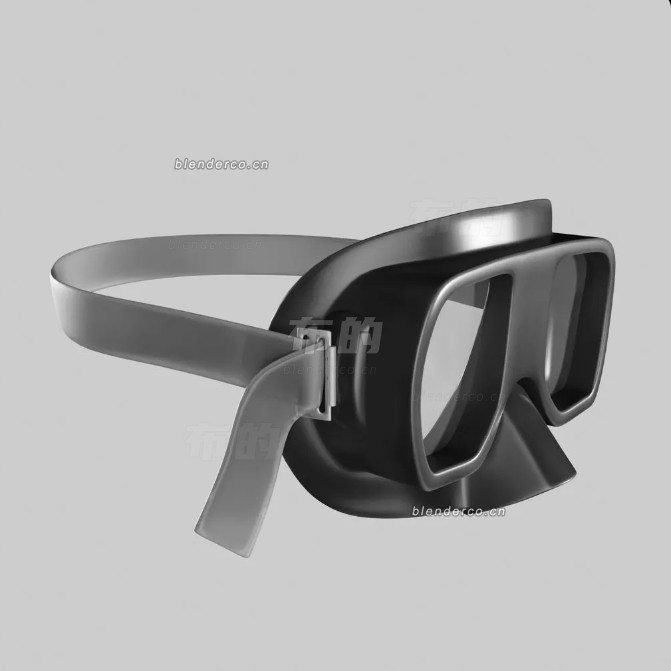 blender潜水镜模型_blender布的115