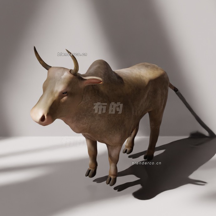 blender黄牛模型_blender布的109