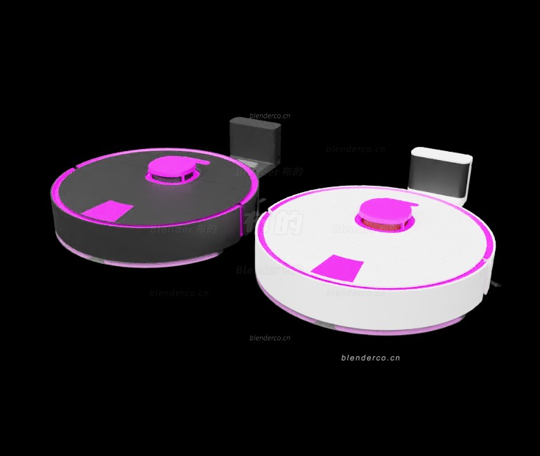 扫地机器人blender模型布的网-84
