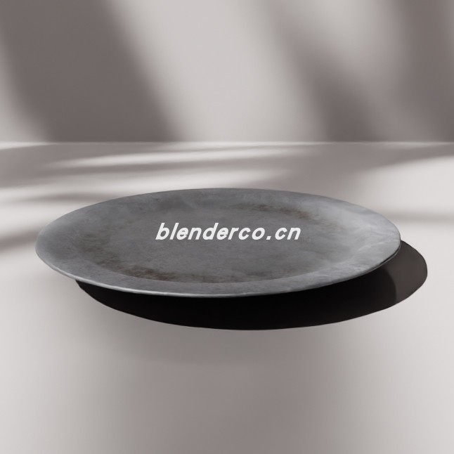 blender中世纪锡制平盘模型_blender布的04