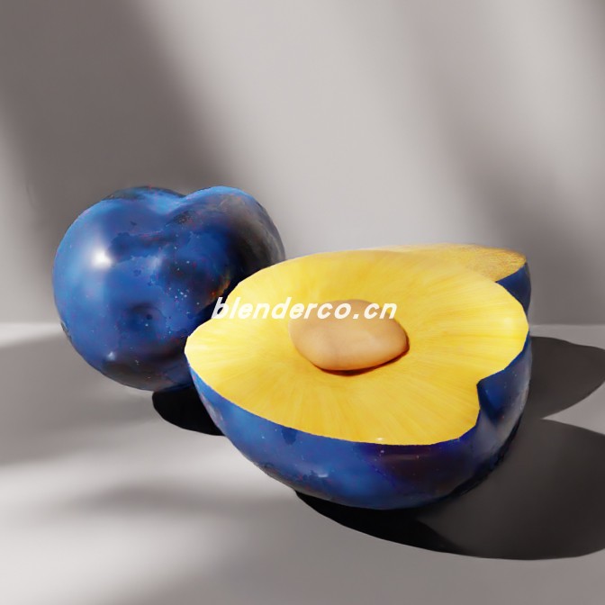 blender李子模型_blender布的33