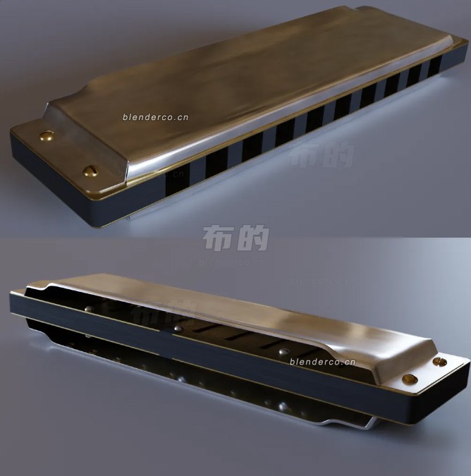 blender口琴模型_blender布的126