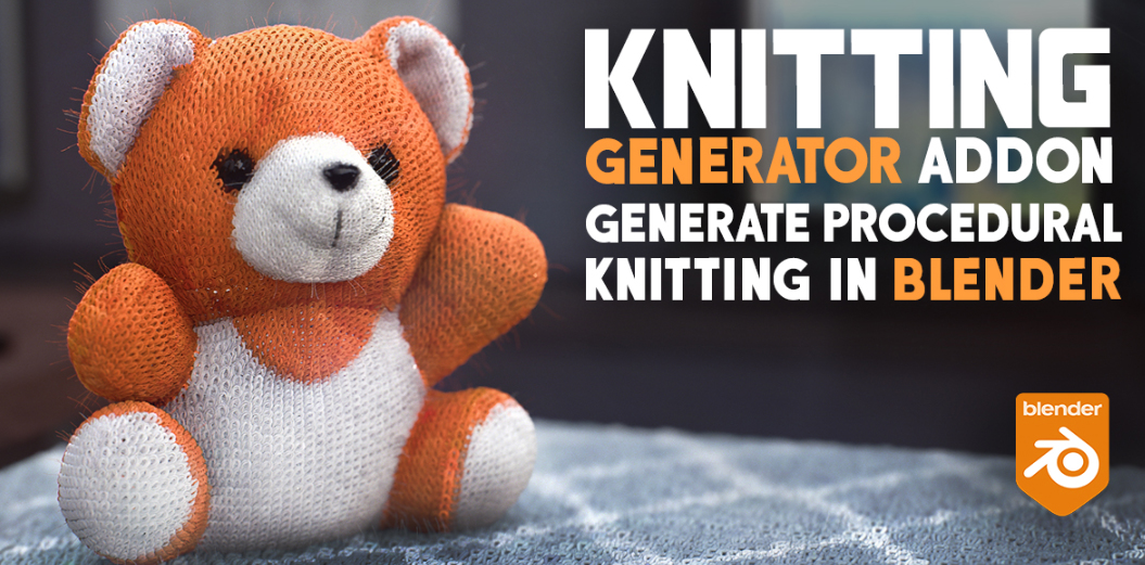 福利！ Knitting Generator 针织生成器毛线编织blender插件 blender3.6