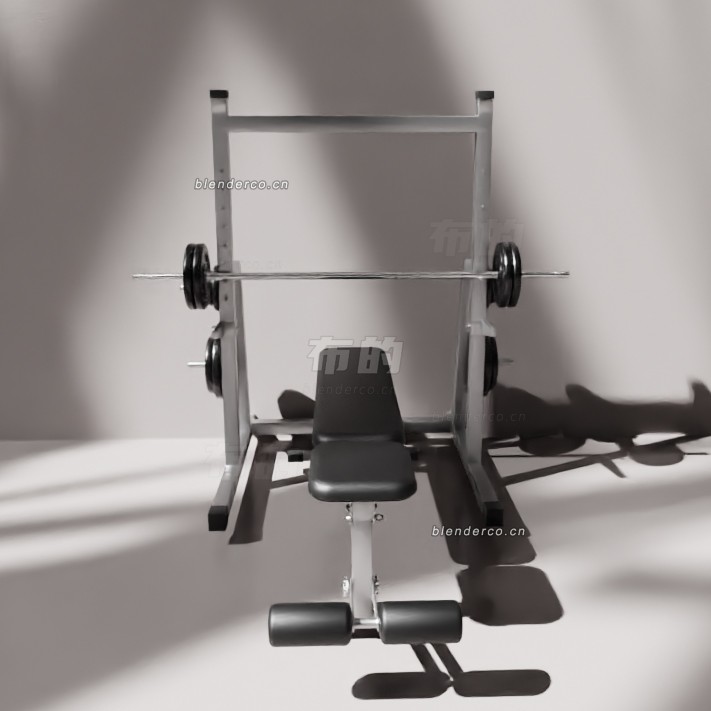 blender卧推机模型_blender布的32
