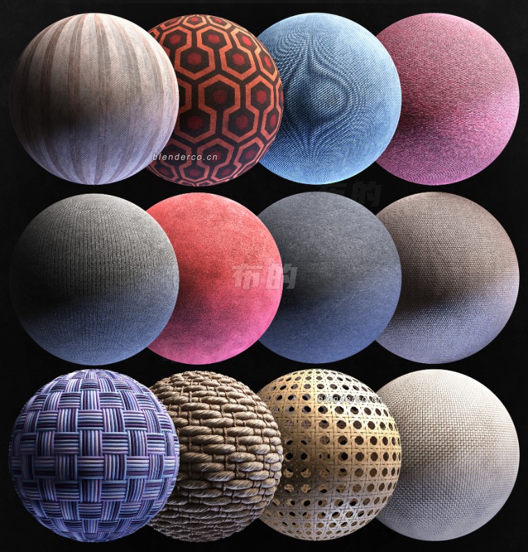 blender纺织物材质预设_blender布的14