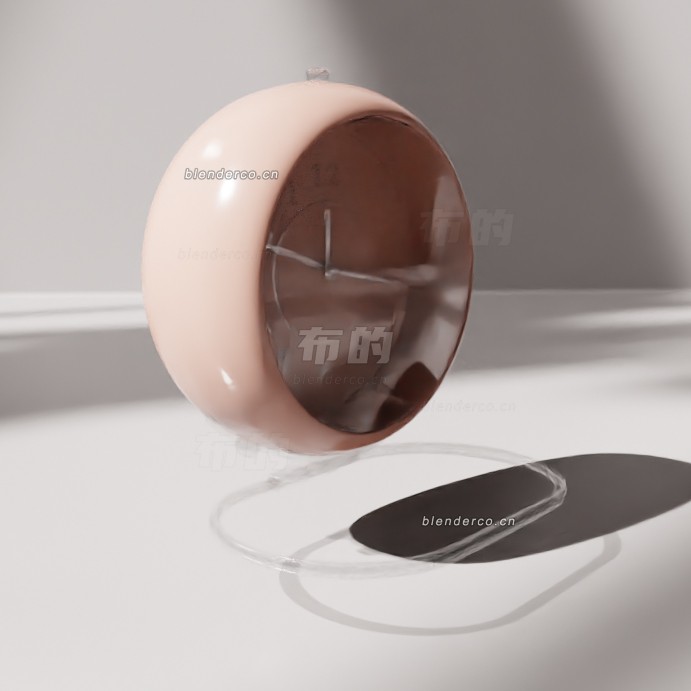 blender小桌面钟模型_blender布的19
