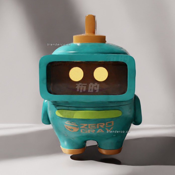 blender迷你机器人模型_blender布的05