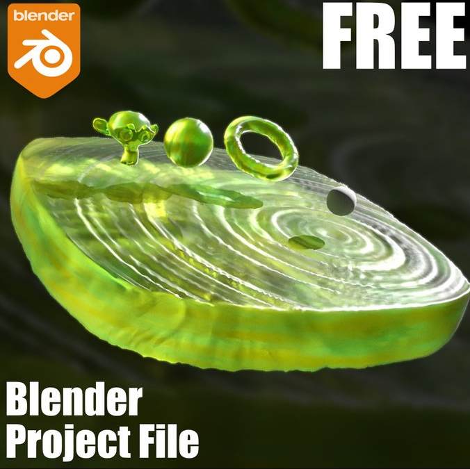 几何节点 + 水波纹着色器【lender Project File_002