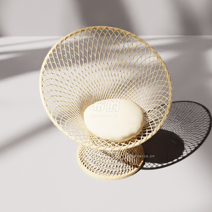 blender藤椅模型_blender布的12