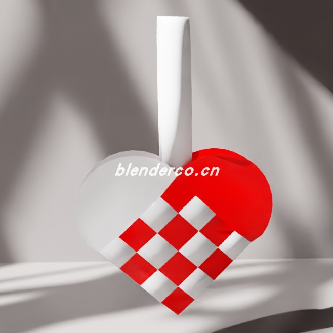 blender圣诞心形装饰模型_blender布的35