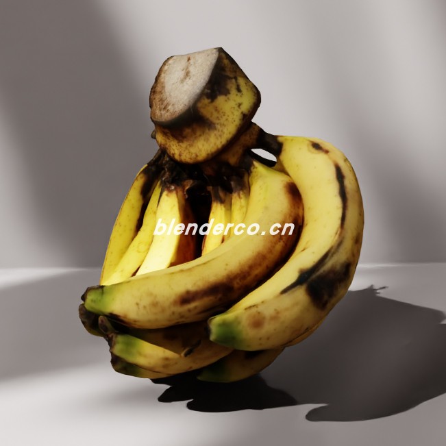 blender香蕉串模型_blender布的99