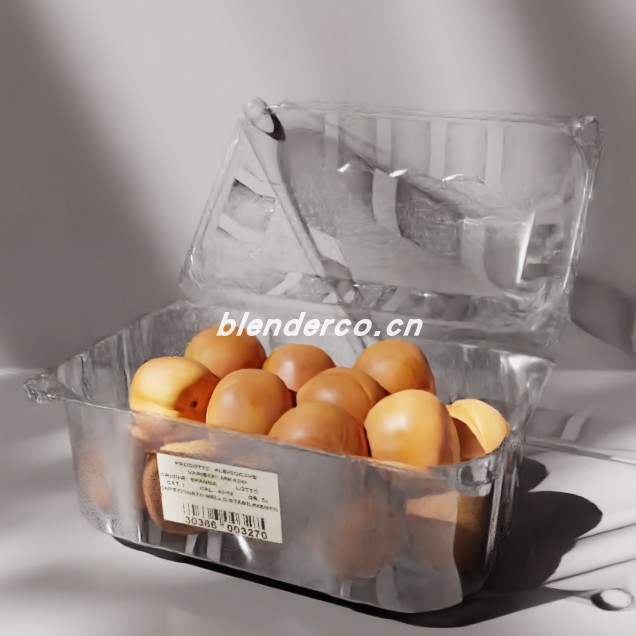 blender一盒杏子模型_blender布的35